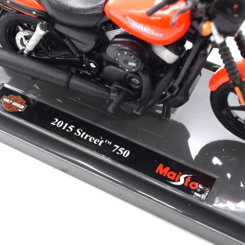 ハーレーダヴィッドソン 2015 Street 750 ダイキャストモデル バイク ミニカー ブラック レッド 黒 赤 Maisto マイスト  1：18 | LINEショッピング