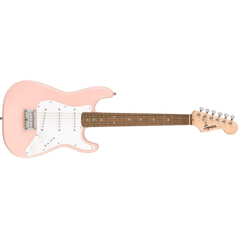 Squier エレキギター Mini Stratocaster?, Laurel Fingerboard, Shell Pink ソフトケー