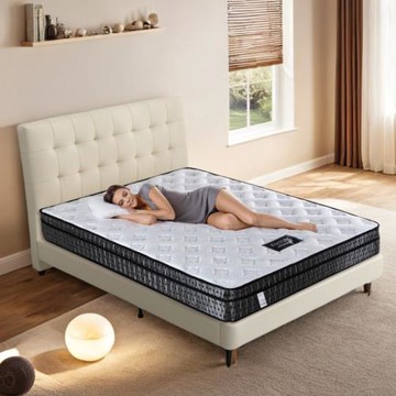 IDEA  三線硬式獨立筒乳膠6尺床墊(雙人加大)