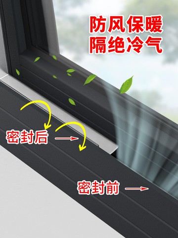 門窗密封條保暖隔音防塵擋風神器玻璃門縫門底窗戶縫隙貼自粘膠條