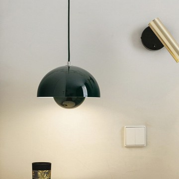 【優選百貨】丹麥臥室床頭吊燈餐廳吧臺小吊燈 北歐長線網紅花苞極簡三頭吊燈