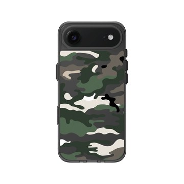 iPhone Air Clear (相機按鈕) 酷墨灰 - Camouflage / 迷彩 - 復古迷彩