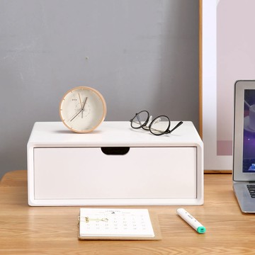 【台灣公司 可打統編】實木桌面收納盒簡約抽屜式多層桌上收納柜辦公室雜物文件儲物盒子 y8183