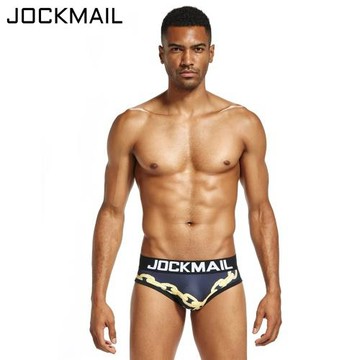 JOCKMAIL男士內褲男三角褲低腰性感卡通印花時尚速干個性透氣褲頭