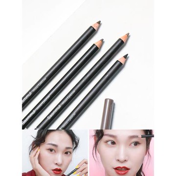 The Saem得鮮木質鉛筆眉筆防水防汗不脫持久自然一字眉適合初學者