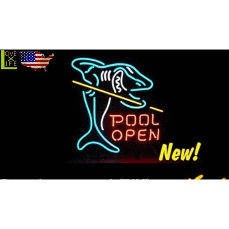 POOLOPEN【アメリカン雑貨】ネオン サイン【POOL OPEN】【アメリカ雑貨