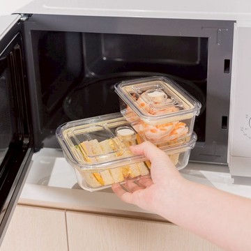 Latchlok CLICK系列 TRITAN保鮮盒套組-3號*2+4號+分隔盒 橄欖綠