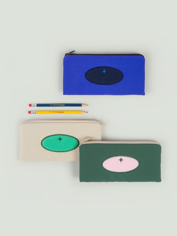 Airy Slim Pencil Case Set of 3 [Berry]