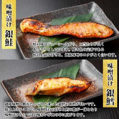 ふるさと納税 南魚沼市 漬け魚 銀鮭 銀鱈 切り身 西京漬け 味噌漬け 4種 計8切れ 新潟県 南魚沼市