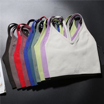 歐美牛貨！Y型性感美背運動內衣女無胸墊彈力健身瑜伽背心文胸