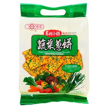 惠香 農村小鎮蔬菜蔥餅 獨立包裝 添加紫菜 香蔥口味  252g  1袋