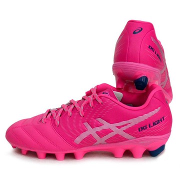 ASICS 亞瑟士 兒童款 DS LIGHT JR GS 足球鞋 1104A054-700  桃粉色  22.5cm