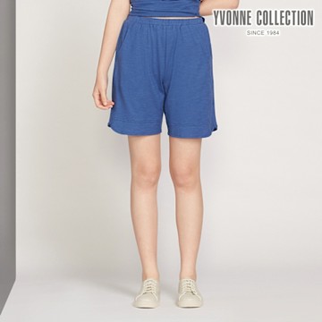 YVONNE 以旺傢飾 結粒紗短褲-深藍（M/L）
