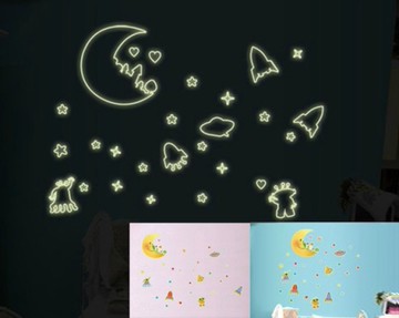 Loxin 新款夜光DIY創意牆貼 背景貼 磁磚貼 壁貼 星際太空