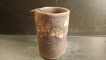 柴燒釉下彩繪茶海