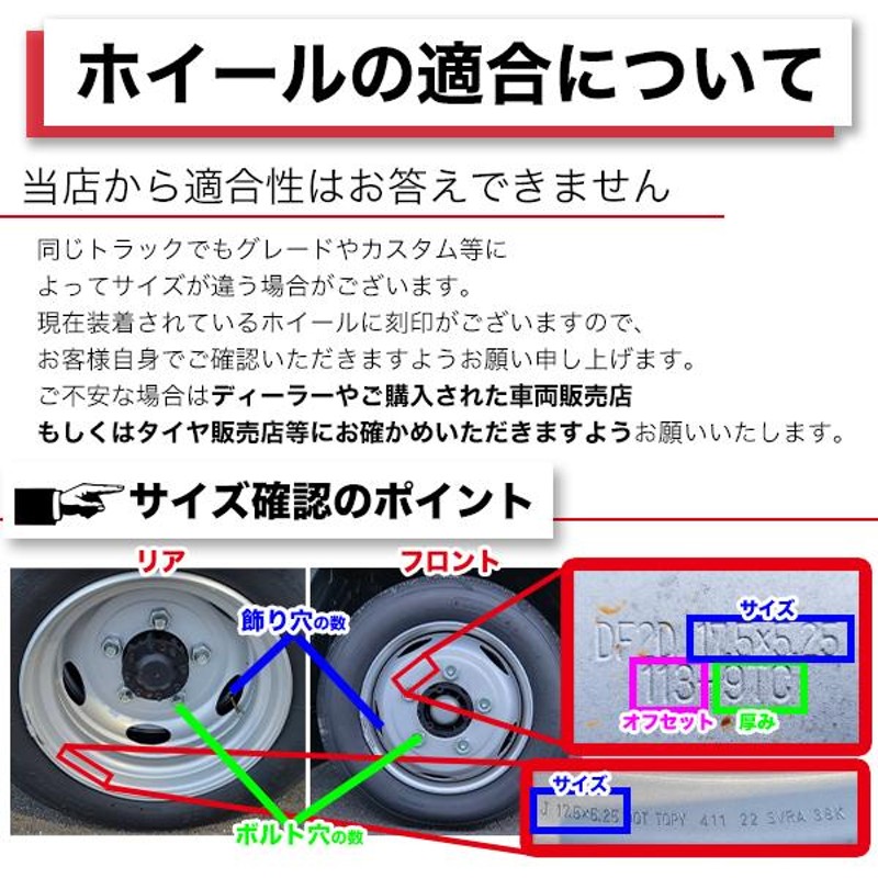 スチールホイール 鉄ホイール 19.5×6.75 8穴 JIS 大型 トラック用 DOT-X 中国製 | LINEショッピング