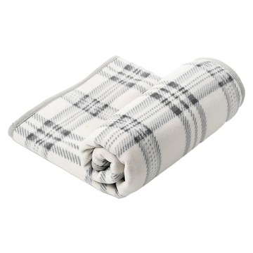 comet Home 保暖披肩  M(135 x 80cm)  灰色格紋 白色