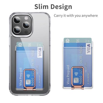 magsafe磁吸卡包適用iPhone16手機蘋果15隱藏折疊支架14透明24u卡夾卡套放卡片卡槽三星s25ultra可拆卸亞克力