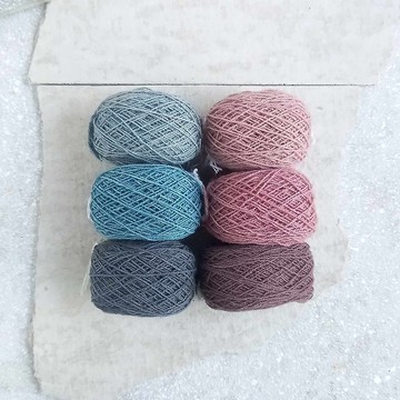 Nuance Colors 80m x 6 色 / 厚度 0.7mm / 植物染色棉線 /繡線、刺子線、十字繡、包邊線、流蘇 / 中性色