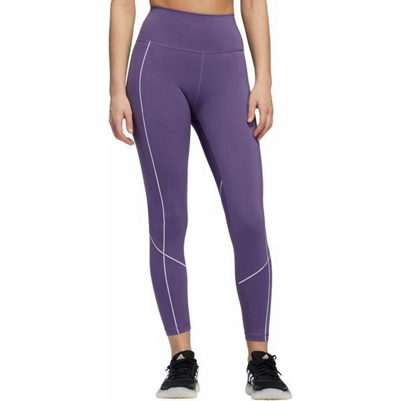 アディダス Adidas レディース スパッツ レギンス インナー 下着 Believe This 2 0 High Rise 7 8 Tights Tech Purple 通販 Lineポイント最大get Lineショッピング