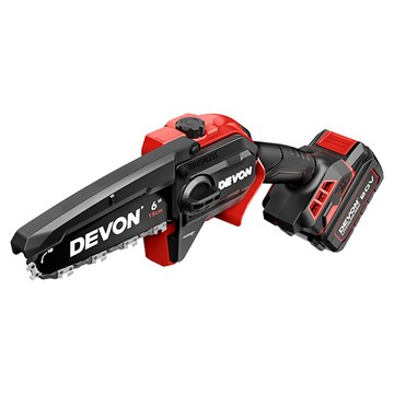 DEVON 20V充電無刷手持鏈鋸機(5.0Ah雙鋰電) 4559-Li-20