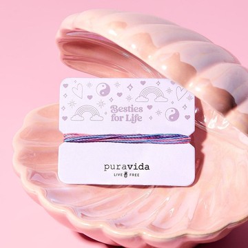 Pura Vida 美國手工 GIFTING系列 終生摯友 手鍊卡