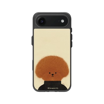 iPhone Air Clear (相機按鈕) 酷墨灰 - Seungyoun Kim - 黑衣小狗 Pingu Kim