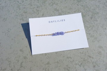 坦桑石可調節手鏈