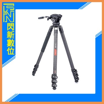 CAYER 卡宴 CF3490K10 碳纖維三腳架 / 扳扣式 / 最大高度177cm / 承重10kg / 重量2.8kg(公司貨)