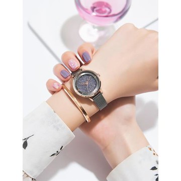 聚利時正品名牌手表女士韓版ins風學生滿天星空簡約時尚氣質奢華