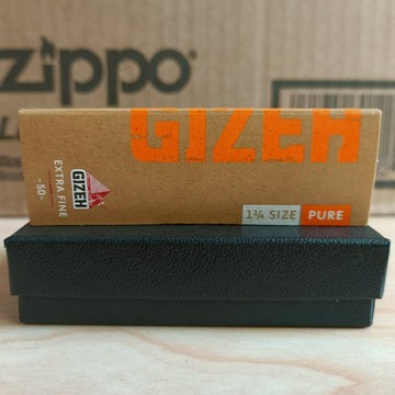 【現貨附發票】正品 德國  GIZEH手捲菸紙 有機超薄慢燃紙 (1¼) 一本50張 (PURE-- 78MM)