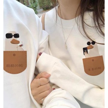 不一樣的情侶裝衛衣春秋冬新款roora小眾設計高級感oversize衛衣