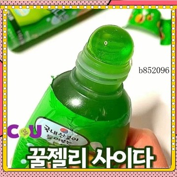 🔥台灣出貨 免運 韓國CU便利店蜂蜜果凍軟糖 原味草莓味汽水零食110g1