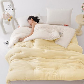 【DUYAN 竹漾】Heat Fi 超柔針織抗菌雲朵棉被(單人) / 晨光暖陽