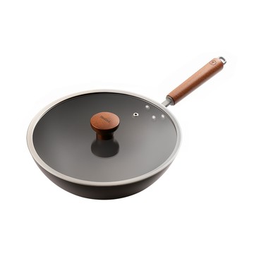 Tefal 先鋒系列30cm無塗層炒鍋(加蓋)｜IH適用