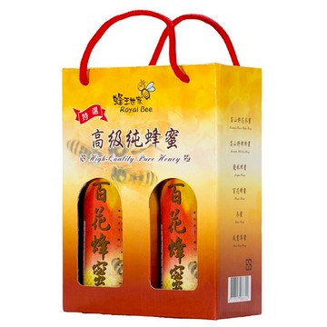 [快速出貨] 【蜂王世家】頂級台灣百花蜂蜜/兩瓶提盒組/精美伴手禮/秋冬養生飲品/送禮首選/新年禮盒/新春送禮/春節伴手禮