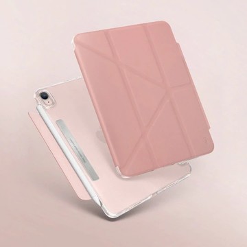 【UNIQ】 Camden 抗菌磁吸設計帶支架多功能極簡透明保護套 iPad Mini 8.3吋（2021）