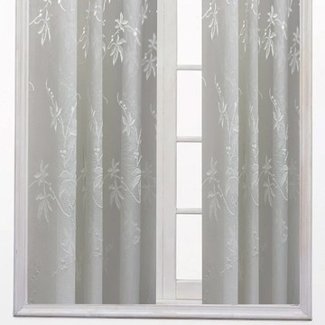J&N 花簇德國進口窗紗傳統簾  白色  165 x 150cm，簡約清新風格，提升居家生活品質