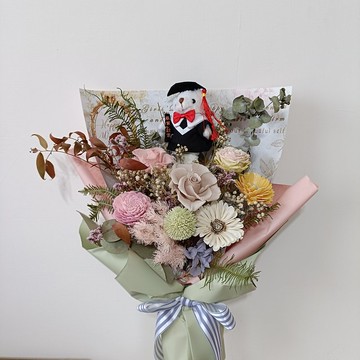 畢業謝師禮物向日葵玫瑰花束生日情人|開店開幕展覽|台北自取配送