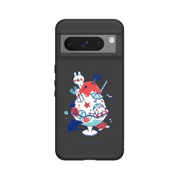 Pixel 8 Pro SolidSuit 黑 - 懶散兔與啾先生 Lazy Rabbit and Mr.Chu - 海洋剉冰