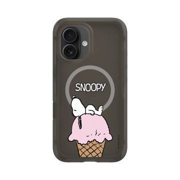iPhone 16 AirX 本質黑 - 史努比 Snoopy - 冰淇淋甜筒