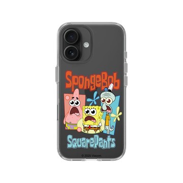 iPhone 16 Clear Case（相機按鈕） 透明 - 海綿寶寶 SpongeBob - 驚呆了