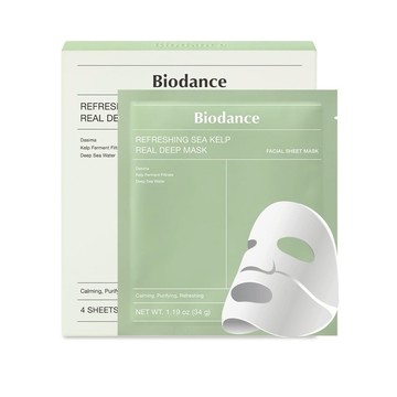 Biodance舒緩全效面膜#清爽海藻(34gx4片)盒(國際航空版)