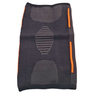 LEADER 透氣加壓 運動壓縮護膝腿套 XW-05 3D編織技術 防滑不緊束 髕骨環形加固  XL  黑色 + 橘色  1個