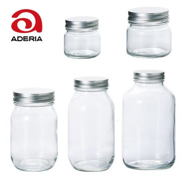 日本進口ADERIA玻璃密封罐無鉛玻璃廚房儲物罐食品罐子透明帶蓋