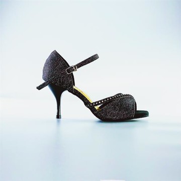 女阿根廷探戈TangoSalsa初學專用毛底76厘米鉛筆跟拉丁舞鞋鞋舞蹈