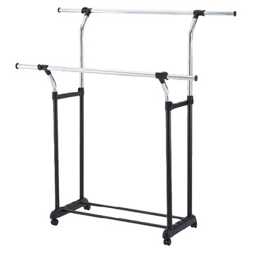 Useful Design 悠室屋家居 Y型雙桿衣架 DIY組裝  90~155 x 50 x 94~170cm  黑色  1個