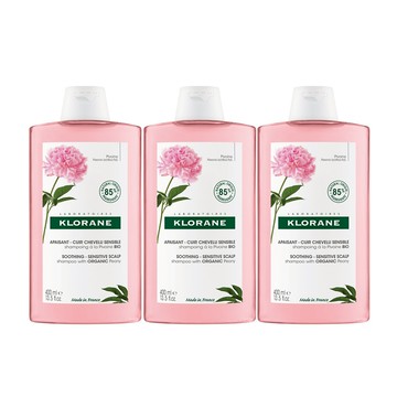 Klorane蔻蘿蘭 速效舒敏洗髮精400ml x3入團購組