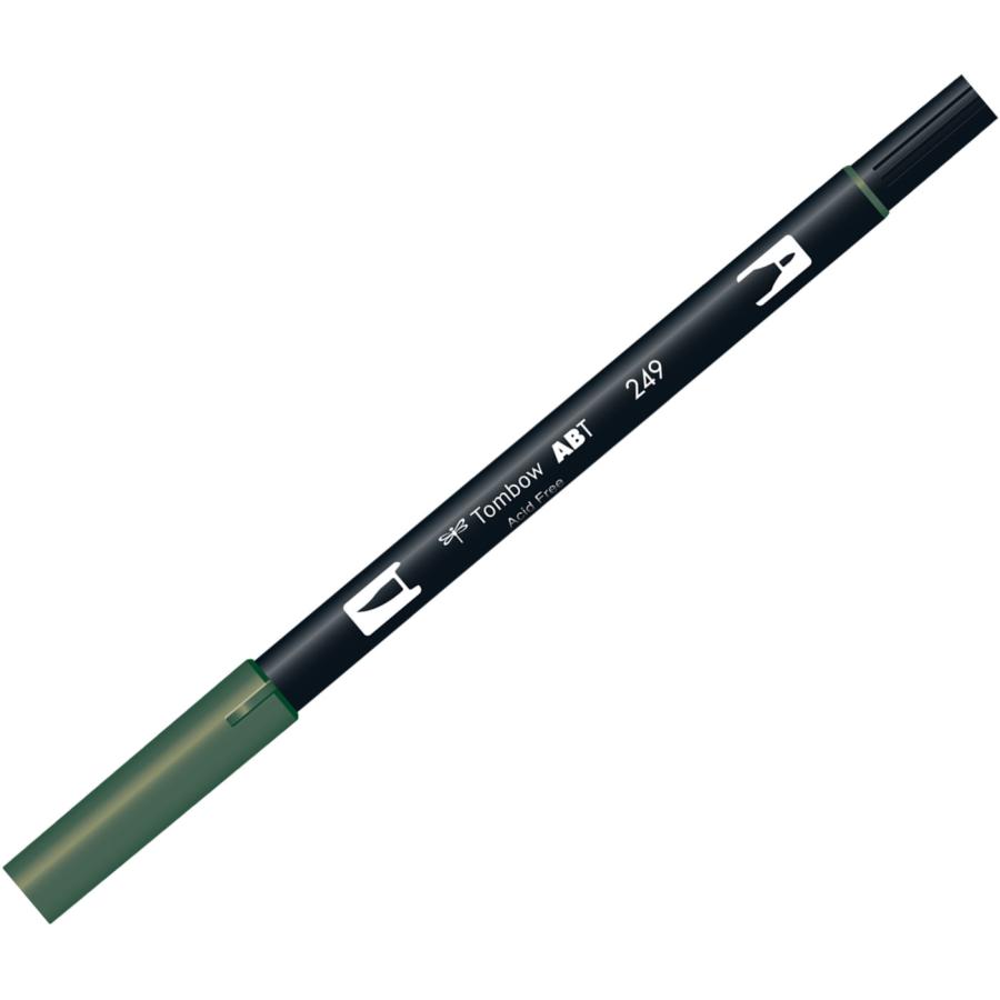トンボ鉛筆 デュアルブラッシュペン ABT 水性マーカー AB-T249