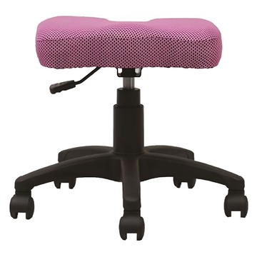 台灣製造 雲朵凳豆豆布辦公椅 粉色 - 舒適透氣  43~55 x 42 x 36cm